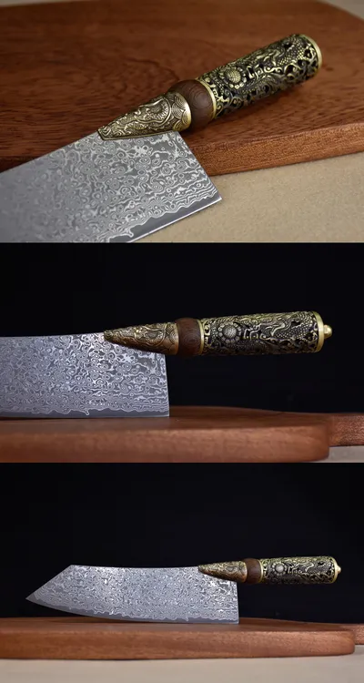 Steel Dragon Handle Small Kitchen Knife