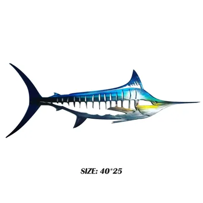 Sea Animal Park Pendant Wrought Iron Shark Craft Ornament