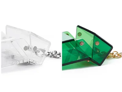 Acrylic Transparent Cigarette Case Diagonal Package