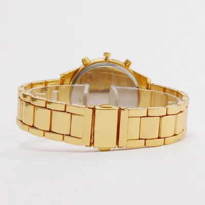 Women's Fashion Diamond Digital Calendar Three Eyes Quartz Watch