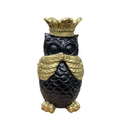 Owl Modeling Crystal Stone Jade Mine Standard Golf Tee Crafts Table Decorative Ornaments