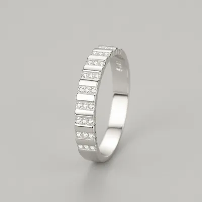 925 Sterling Silver Fashion Exquisite Line Ring