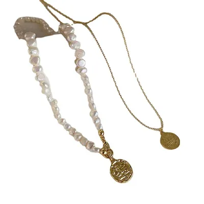 Women's Temperament Wild Vintage Double-layer Freshwater Pearl Necklace