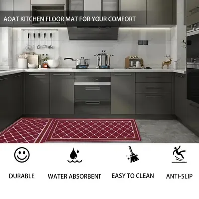 Kitchen Mat Cushioned Kitchen Rugs Non-Skid Waterproof Kitchen Mats
