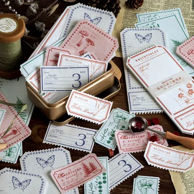 Retro Tearable Message Note Book Letterpress Craft Note Paper