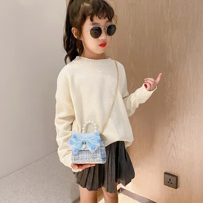 Pearl handbag children bag
