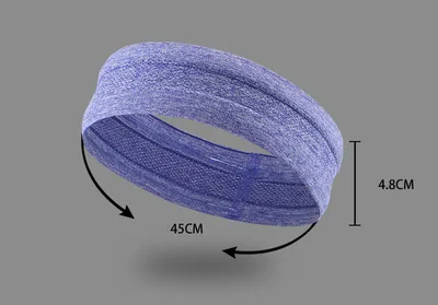 Non-slip antiperspirant headband sports turban