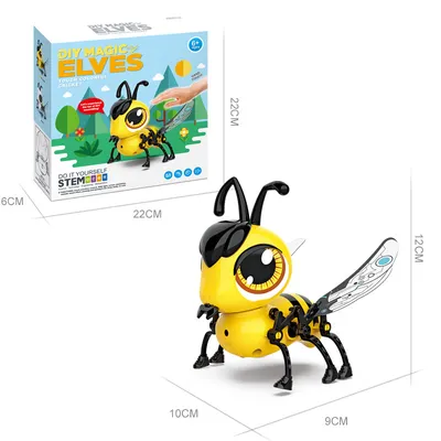 Touch-sensing Assembled Bee Toy Light And Music