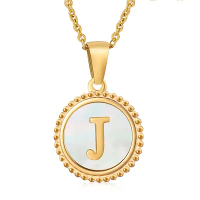 Fashion Stainless Steel Letter Necklace Female
