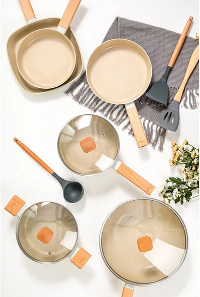Ceramic Non-stick Pan For Gift Gas