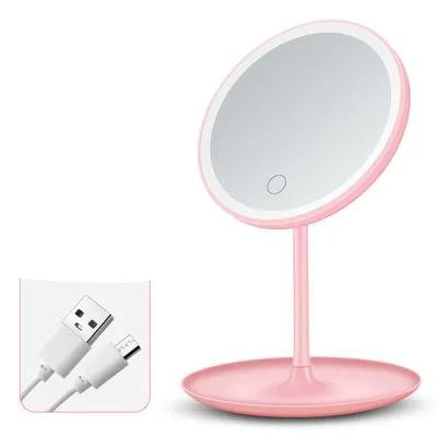 LED makeup mirror with light