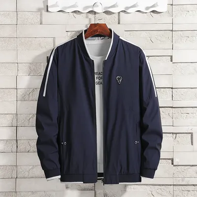 Plus Size Jacket Men's Spring And Autumn Baseball Uniform