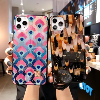 Nordic Style Marble Silicone Phone Case