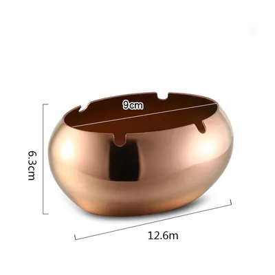 Thickened Stainless Steel Ashtray With Lid