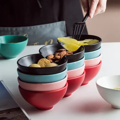 Special-shaped Ceramic Household Dessert Fruit Salad Bowl