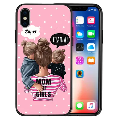 Trendy mother and baby phone case