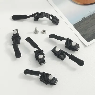 30 PCS Universal Zipper Repair Kit Zipper Fixer, Plastic Detachable Pull Replacement Pulls, Quick Install Zip Heads Fix Zippers No Sewing Required For Bags Purses Jackets Coats ,3 Different Size