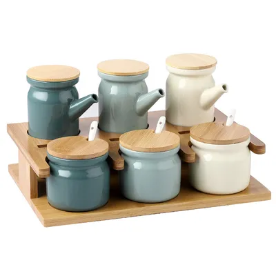 Creative Nordic Kitchen Seasoning Pot Household Ceramics