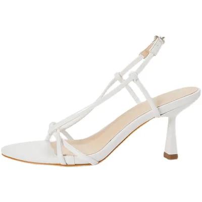 High Heel Air Cross Strap Stretch Sandals
