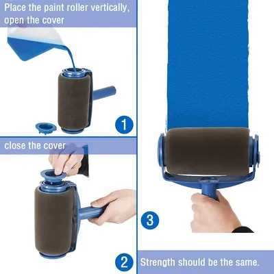 مجموعة فرش طلاء احترافية من Paint Runner مكونة من 8 قطع، مزودة بمقابض، لتزيين غرف المنزل