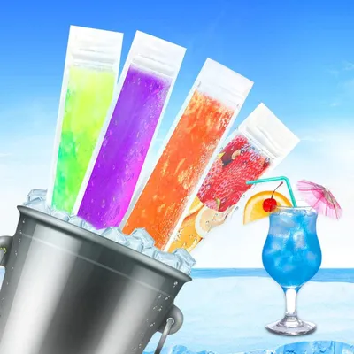 Party - 320 Popsicle Bags  2 Orange Funnels 1 Set