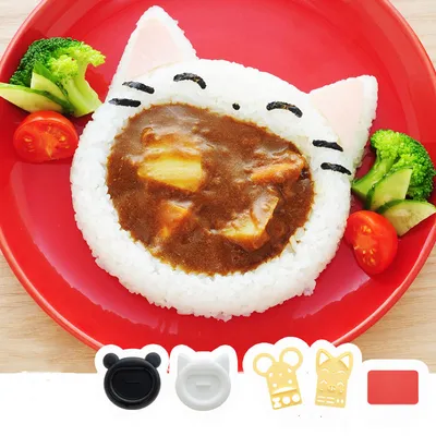 Cute Big Mouth Animal Children's Rice Ball Mold