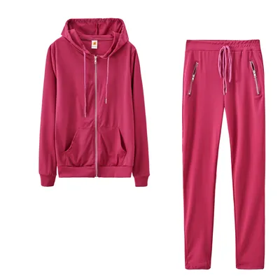 Women's Sports Solid Color Personalized Two-piece Zipper Pocket