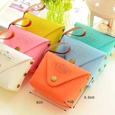 Cute Candy Color Key Case Macaron Coin Purse