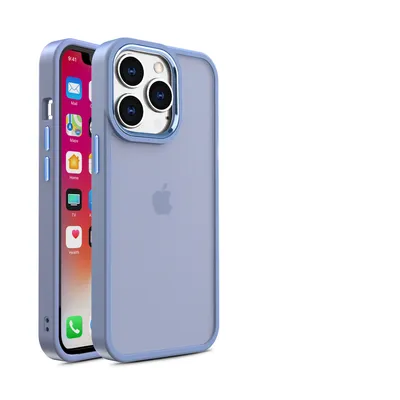 Phone Case Frosted Metal Lens Frame