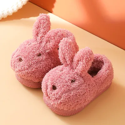 Winter Cute Cartoon Warm Baby Furry Cotton Shoes Bag Roots At Home