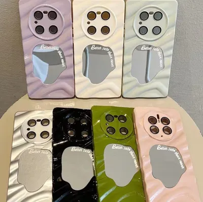 Wave Pattern Geometric Mirror Phone Case