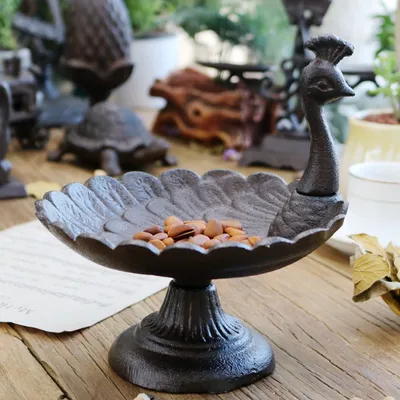 Vintage Creative Cast Iron Craft Decorative Dried Fruit Plate