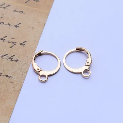 DIY Earrings Accessories Anti-allergic Copper Plated Ear Hooks