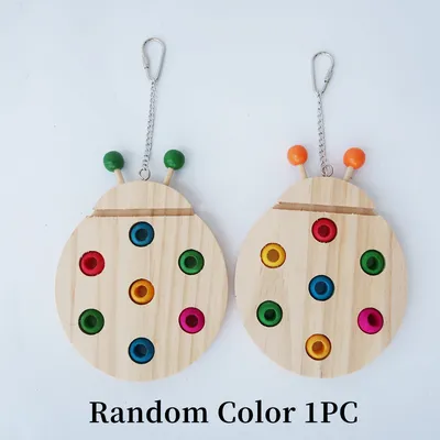Cartoon Wooden Educational Interactive Toy Parrot Supplies