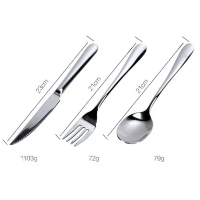 Household Round Western Food Knife And Fork Dinner Plate Dessert Plate