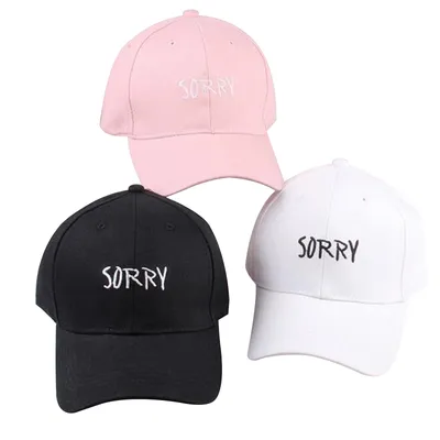 Embroidered Letters Baseball Cap Sun Protection