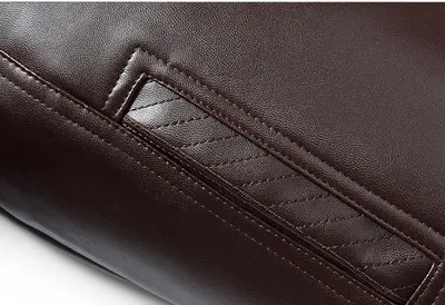 Winter Middle Aged Men PU Wallet Jacket
