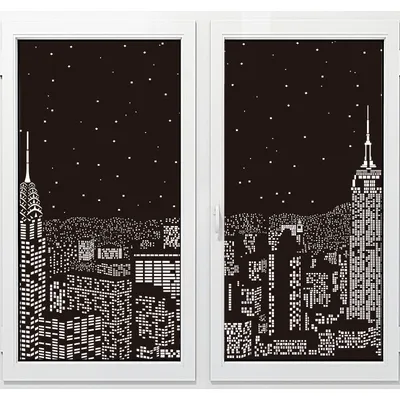 City Light Glass Sticker