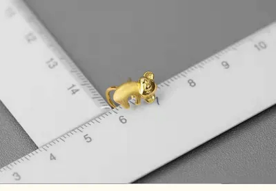 Koala's Hug S925 Sterling Silver Gold Plated Ear Clips