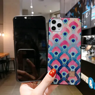 Nordic Style Marble Silicone Phone Case