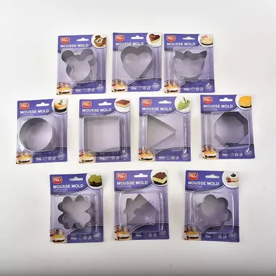 Stainless Steel Cookie Cut Fruit  Cake Baking Mould
