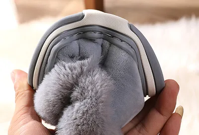 Children's Bag Heel Plus Plush Thick  Warm Cotton Shoes
