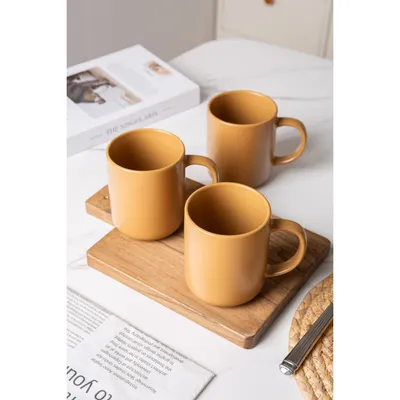 12-Piece Stoneware Dinnerware Sets With Mugs  Microwave & Dishwasher Safe Non-Toxic Dinner Plates Bowls Set  Stackable Matte Glaze Kitchenware For 3