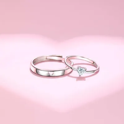 Women's Fashion Sterling Silver Angel Heart Ring