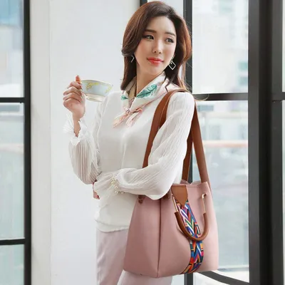 Women Handbags Shoulder Bags 4 Pcs Handbags For Ladies Top-Handles Crossbody Bags Purse Wallet