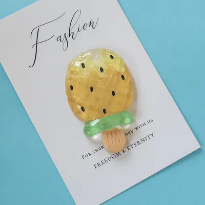 Cartoon Cute Resin Strawberry Jelly Sense Home Decoration Message Sticker