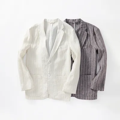 Fashion Striped Casual Jacket Men