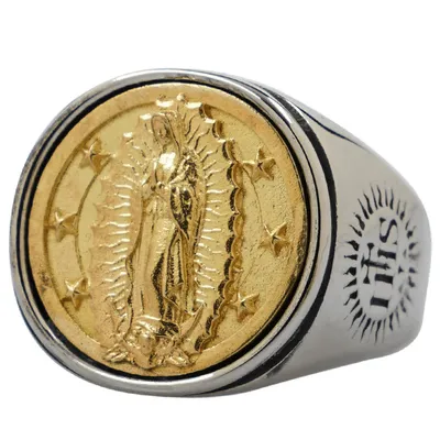 European And American Retro Maria Titanium Steel Ring