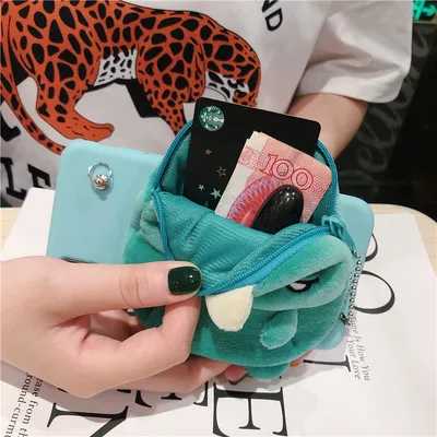 Plush coin purse mobile phone case