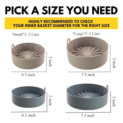 Air Fryer Silicone Pot Multifunctional Air Fryers Oven Accessories